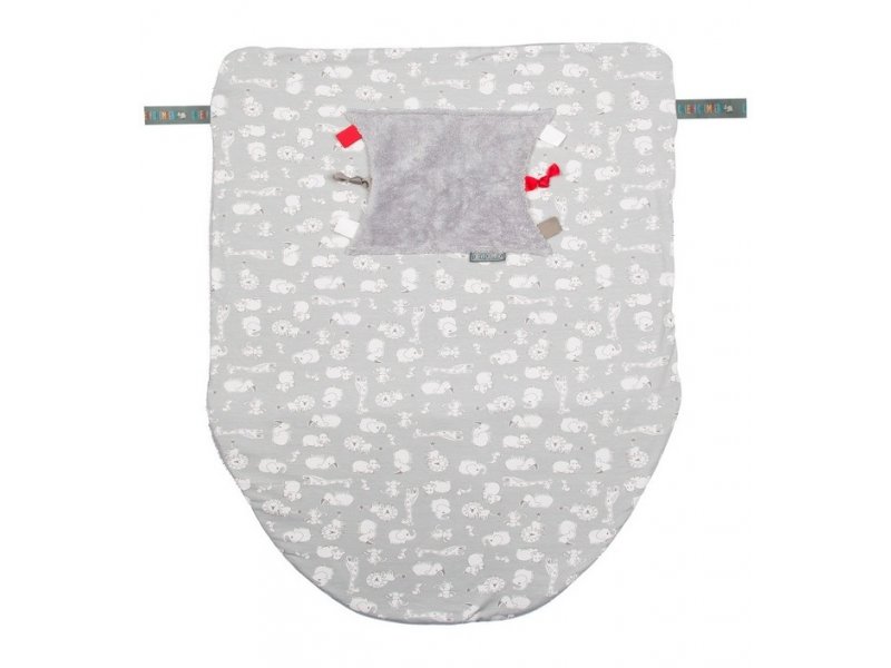 

Плед Cheeky Chompers Cheeky Blanket многофункциональный 80*62 см серый/животные