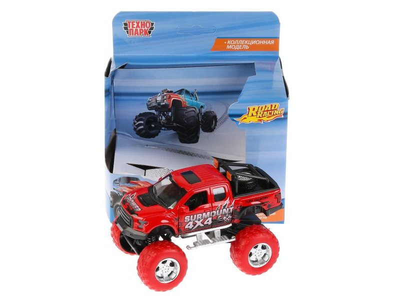 

Игрушка Технопарк, Машина Джип Road Racing инерционная, металл, 12 см