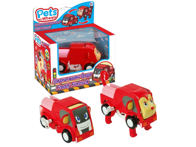 

Игрушка Pets on Wheels, Пожарная машина/Обезьяна Фредди