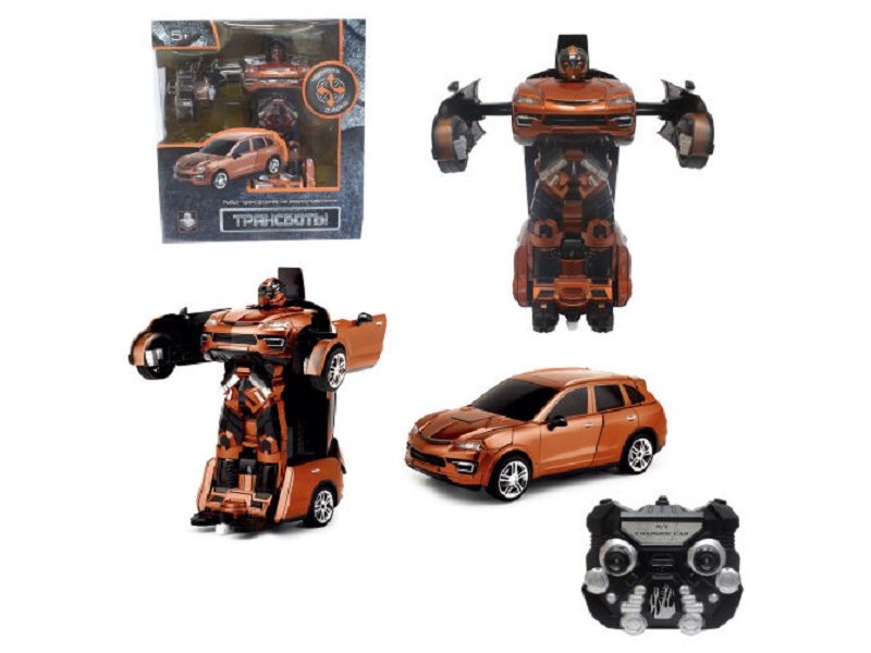 

Игрушка 1Toy Робот на р/у 2,4GHz, трансформирующийся в машину, 30 см оранжевый