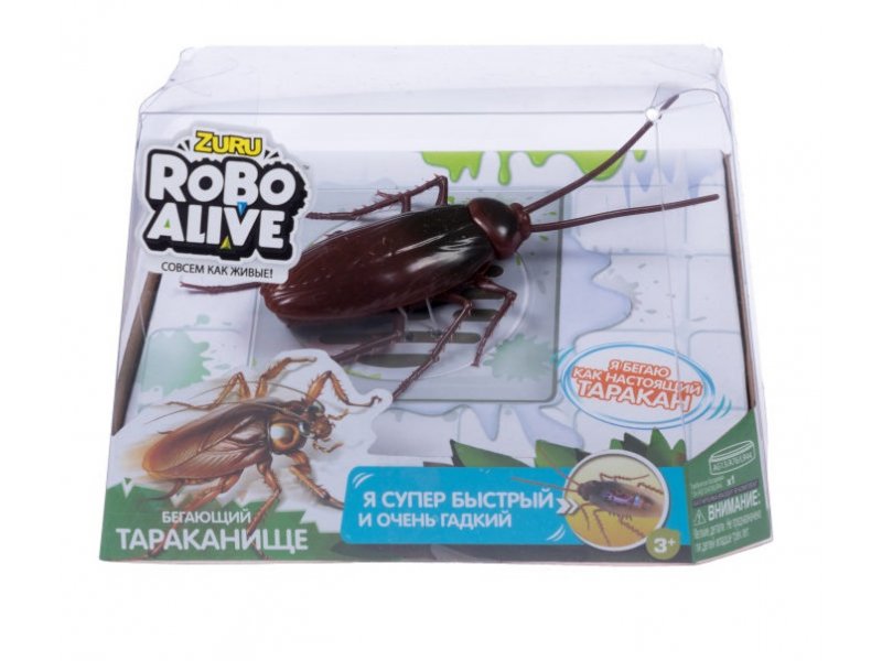 

Игрушка Zuru RoboAlive Робо-Таракан 1* AG13 бат. (входит в набор)