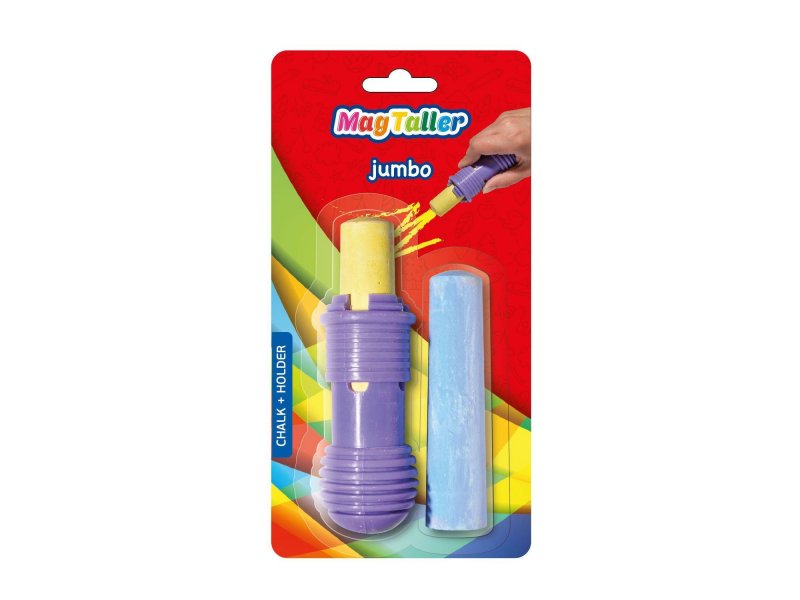 

Мел Magtaller цветной, Jumbo с держателем, 2 цв.