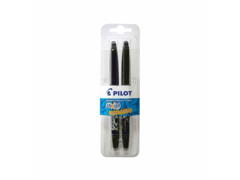 

Ручка Pilot, Frixion Ball, 0,7 мм, черная, 2 шт.