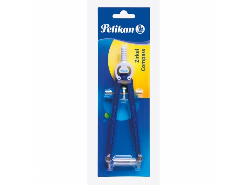 

Циркуль Pelikan с регулируемым колесом для фиксации радиуса, 2 зап. грифеля