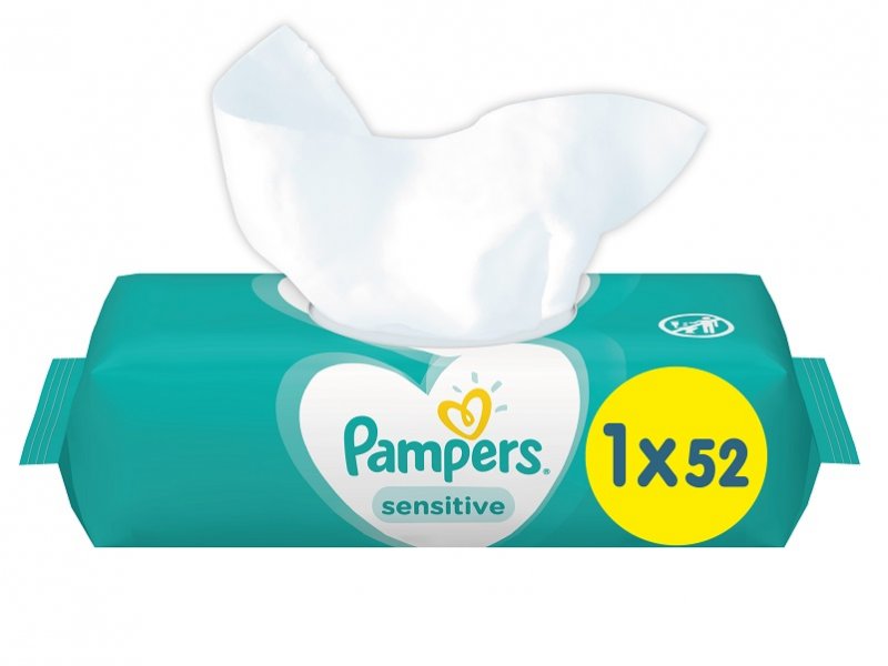 

Салфетки влажные Pampers Sensitive, 52 шт.