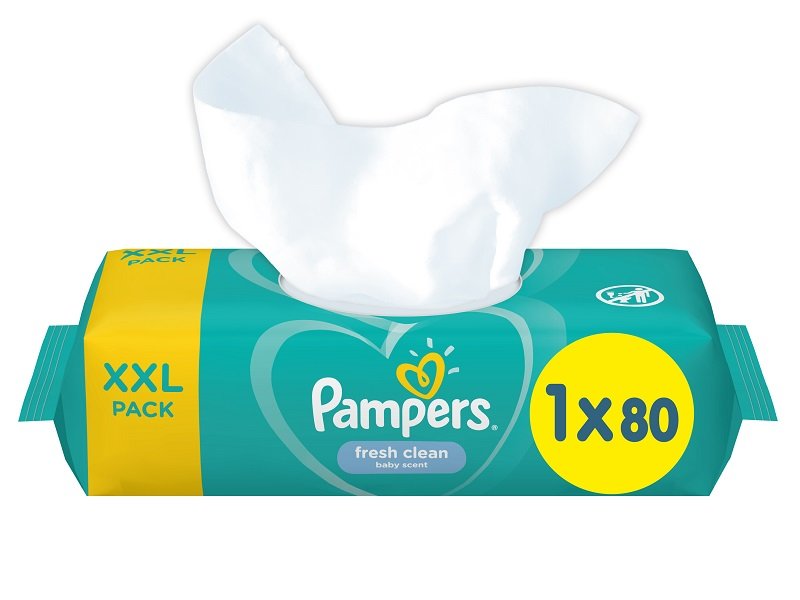 

Салфетки влажные Pampers Sensitive, 80 шт.