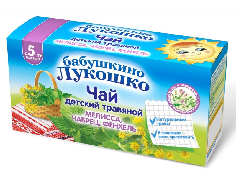 

Чай Бабушкино Лукошко мелисса, чабрец, фенхель 20 г