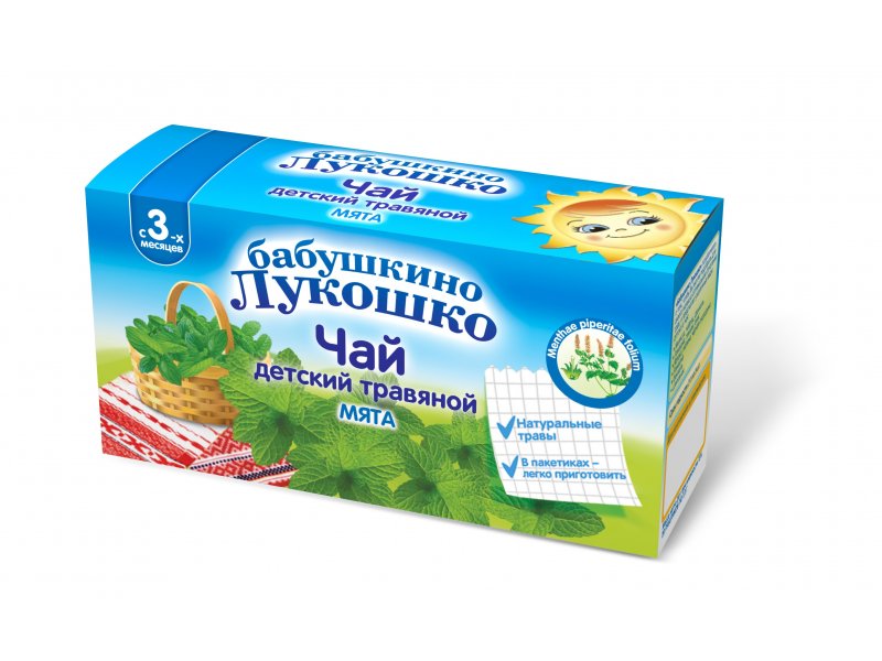 

Чай Бабушкино Лукошко мята 20 г