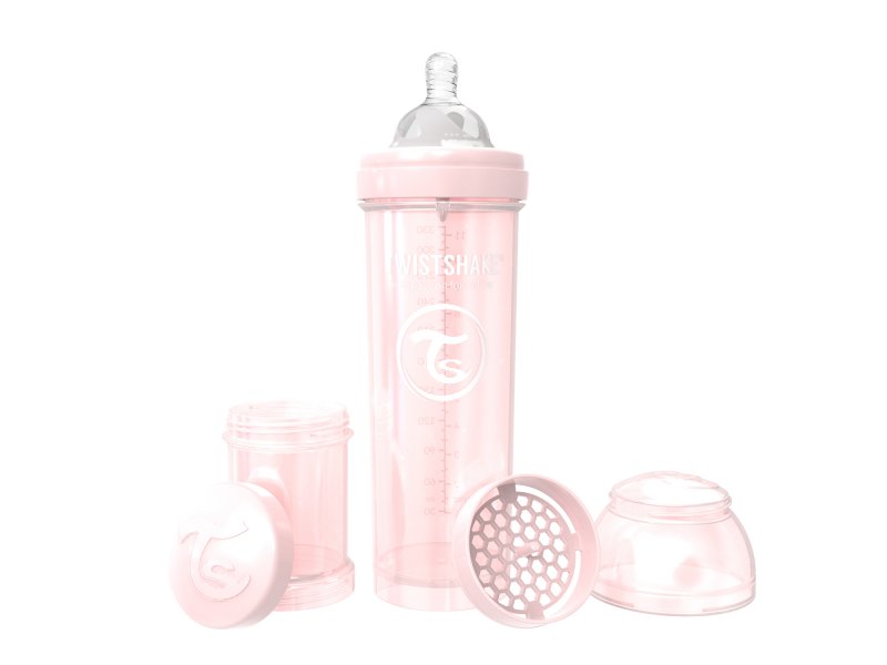 

Бутылочка Twistshake Pearl, антиколиковая для кормления 330 мл розовый