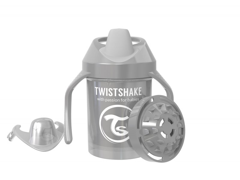 

Поильник Twistshake Pearl, Mini Cup 230 мл серый
