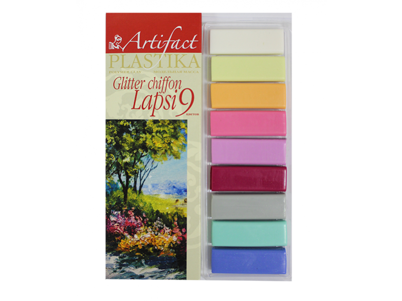 

Пластика Artifact Lapsi Chiffon Glitter шифон с блестками 9 цв.*20 г