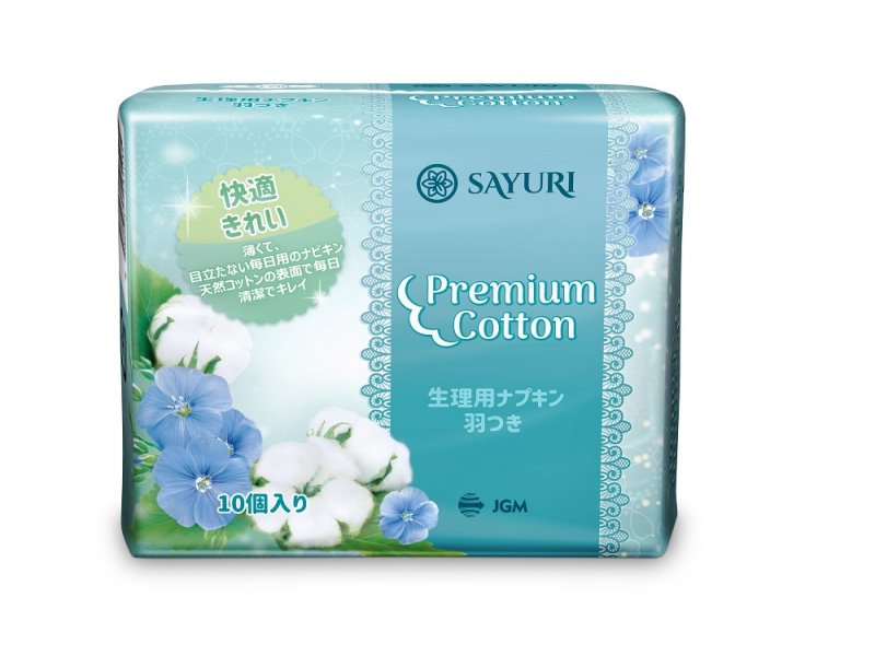 

Прокладки Sayuri Premium Cotton гигиенические , нормал, 24 см, 10 шт.