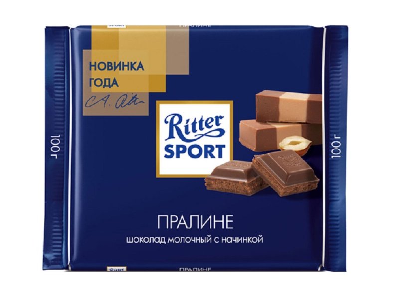 

Шоколад Ritter Sport молочный с пралине начинкой 100 г