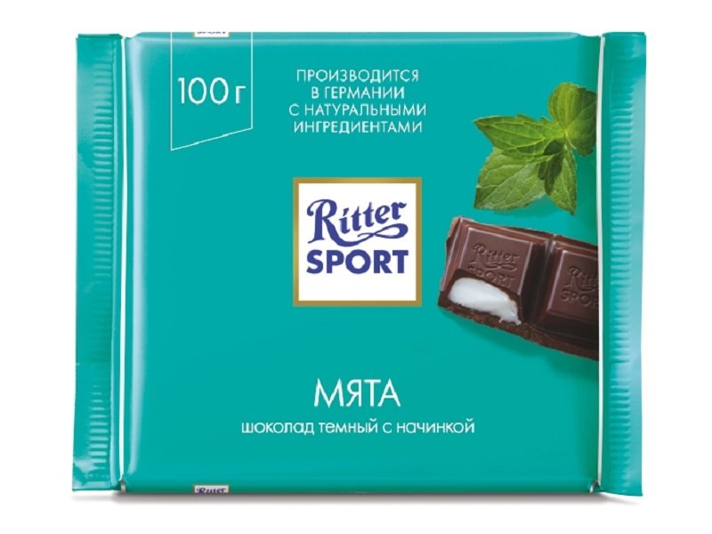 

Шоколад Ritter Sport темный Мята 100 г