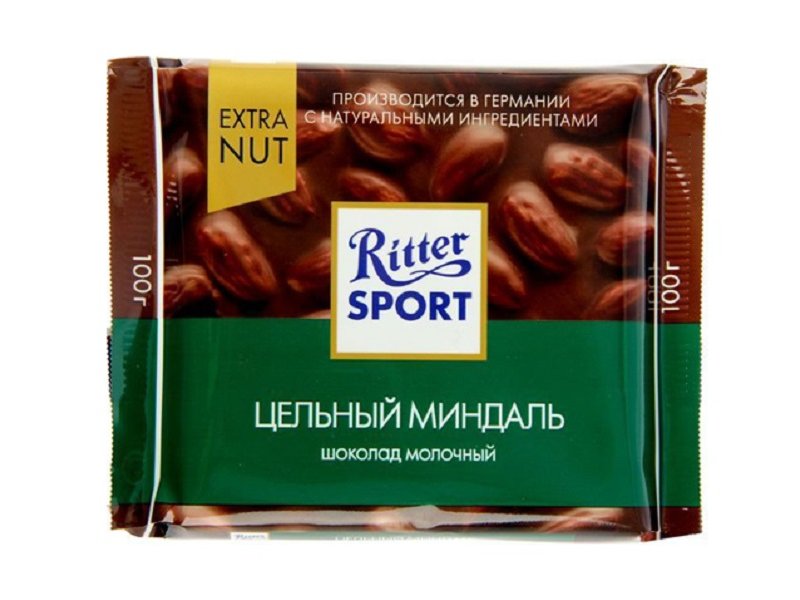 

Шоколад Ritter Sport молочный с цельным миндалем 100 г