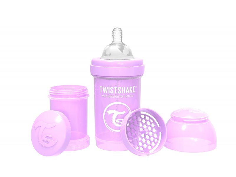 

Бутылочка Twistshake Pastel антиколиковая для кормления 180 мл фиолетовый