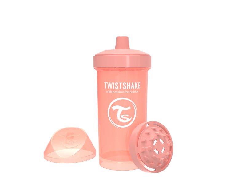 

Поильник Twistshake Kid Cup Pastel 360 мл персиковый