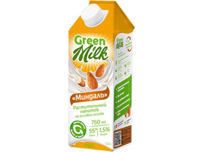 

Напиток Green Milk растительный Миндаль 750 мл