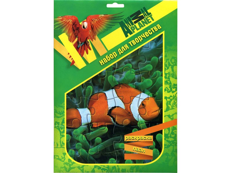 

Раскраска-пазл Action!, Animal Planet Рыба 20*26 см