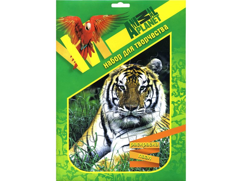 

Раскраска-пазл Action!, Animal Planet Тигр 20*26 см