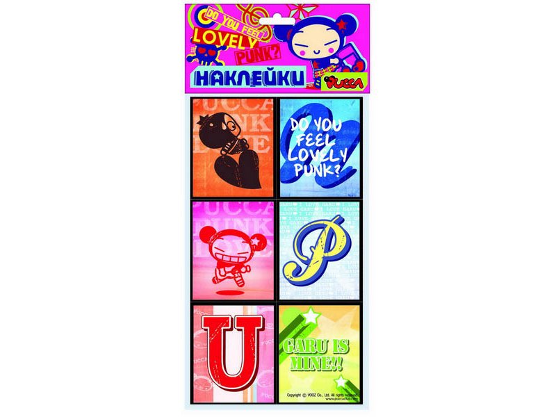 

Наклейки Action! 3D, Pucca 12*20,5 см
