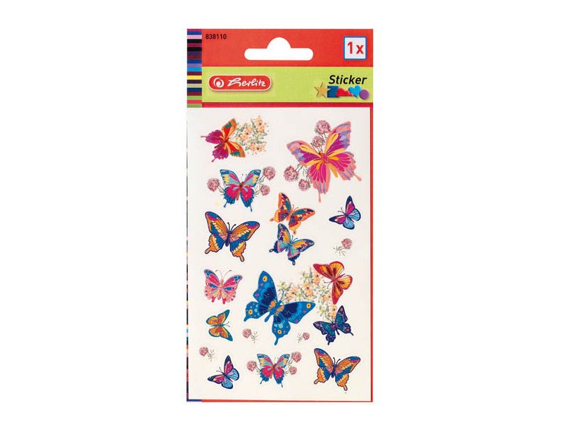 

Наклейки Herlitz декоративные с мотивом Бабочки, 1 лист, 8*16 см
