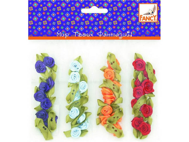 

Розочки Fancy Creative из ткани, 36 шт. 4 отсека, п/п с е/подвесом