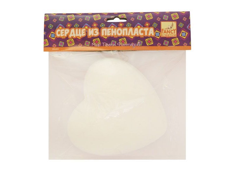 

Сердце Fancy Creative из пенопласта d=150 мм