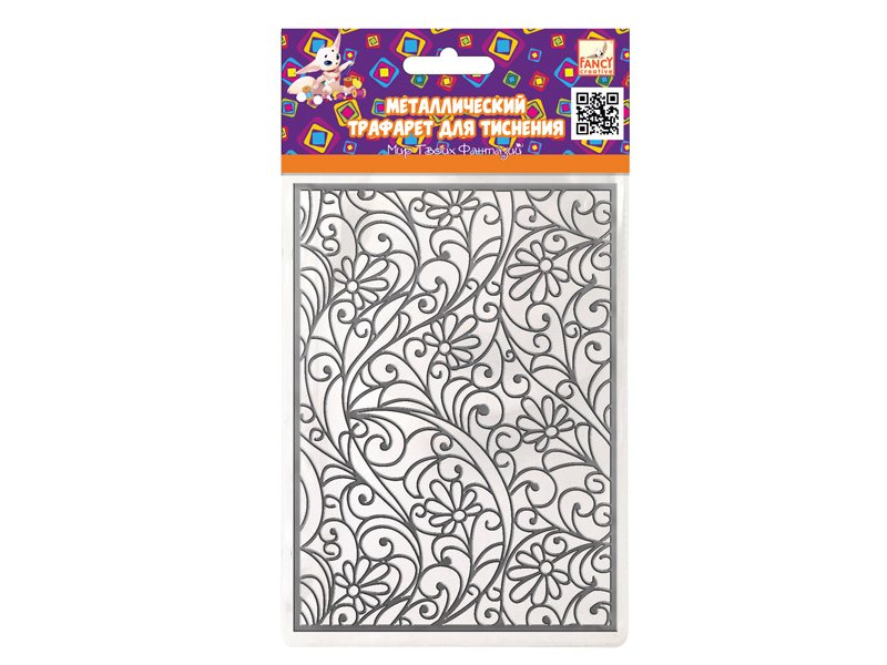 

Трафарет Fancy Creative для тиснения металлический, Цветы-2 A6