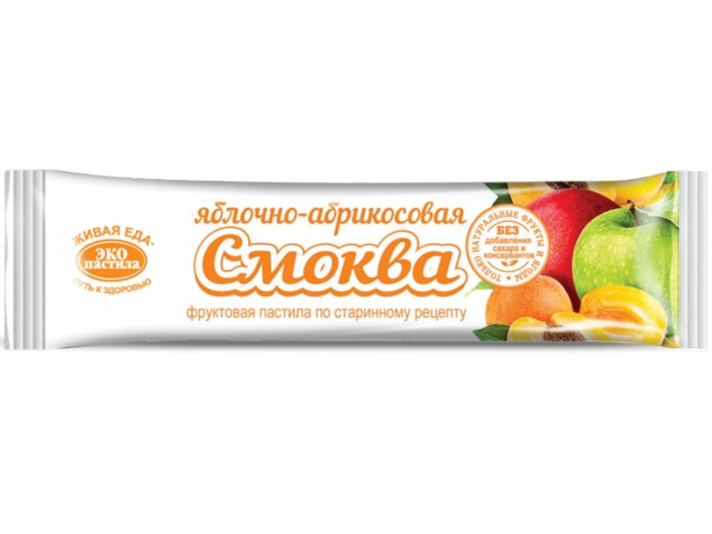 

Смоква ЭкоПастила фруктовая Яблочно-абрикосовая, 30 г