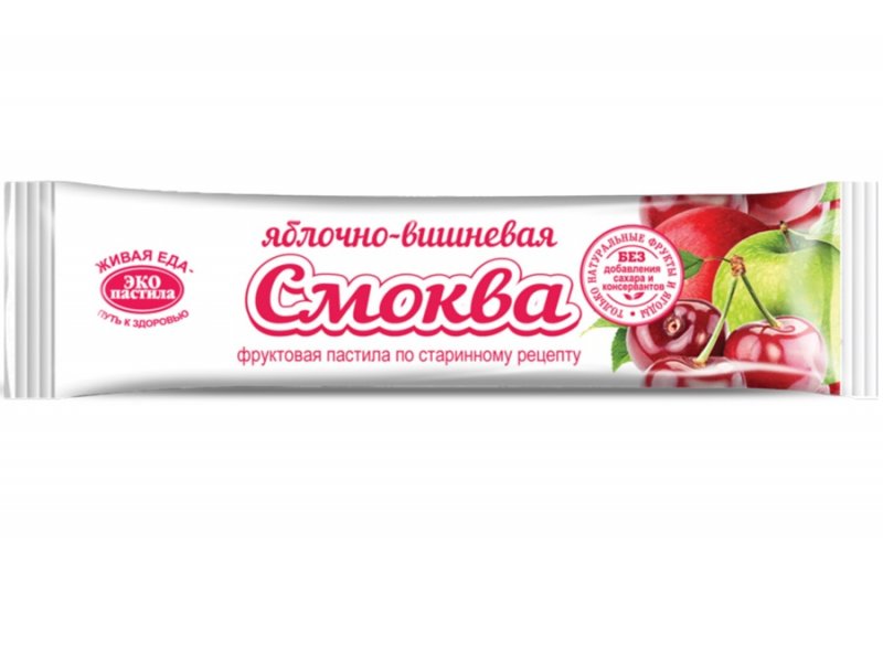 

Смоква ЭкоПастила фруктовая Яблочно-вишневая, 30 г