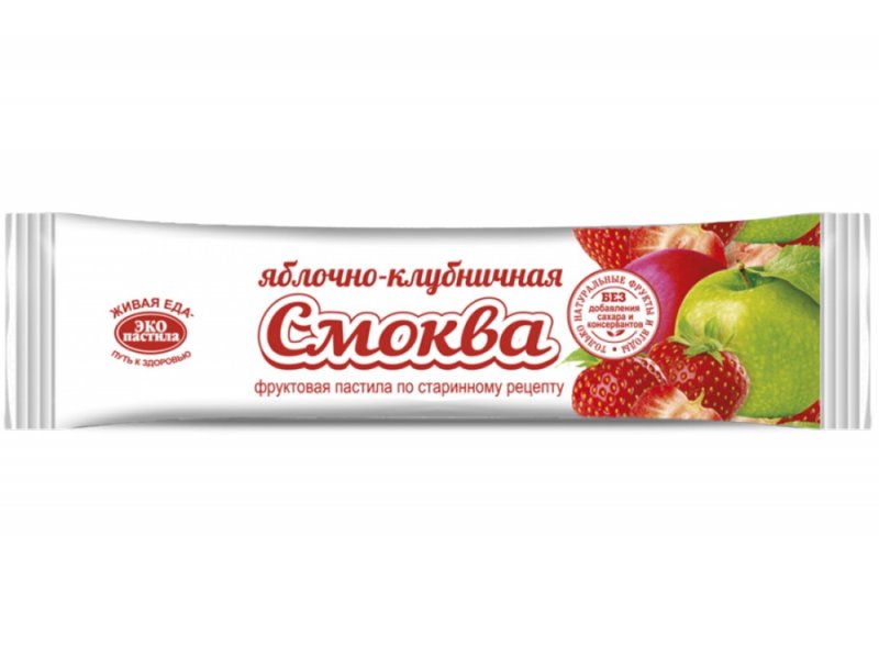 

Смоква ЭкоПастила фруктовая Яблочно-клубничная, 30 г