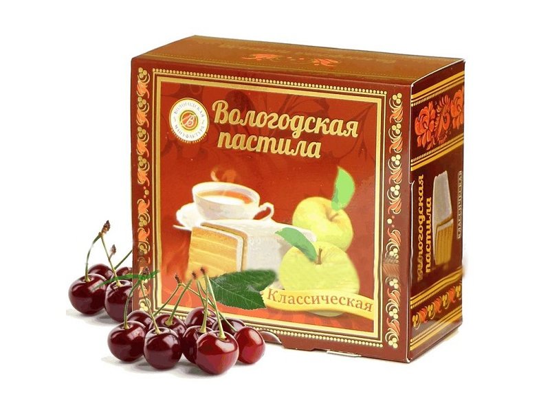 

Пастила Вологодская мануфактура классическая с вишней, 150 г