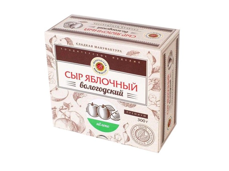 

Десерт Вологодская мануфактура, Сыр яблочный, 300 г