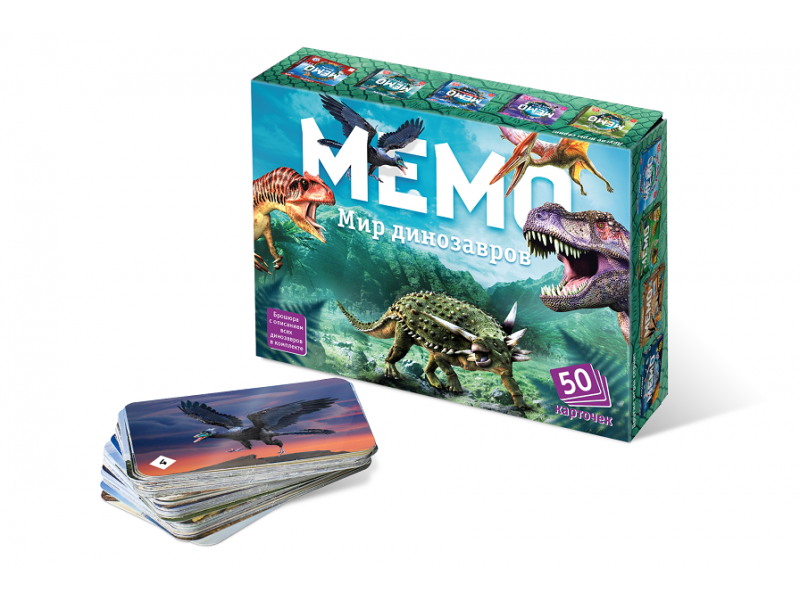 

Игра настольная Нескучные игры, Мемо Мир динозавров