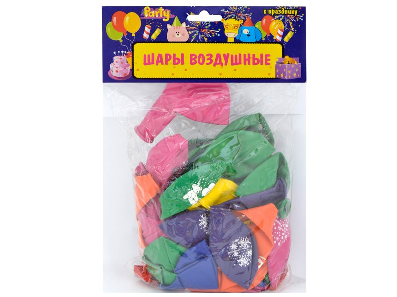 Action! Шары Action! воздушные С Днем Рождения! 30 см, 50 шт. action шары воздушные с днем рождения 30 см 50 шт
