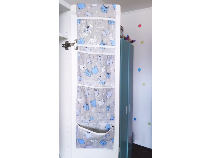 

Органайзер Lili Dreams в шкафчик для детского сада, Киса голубой