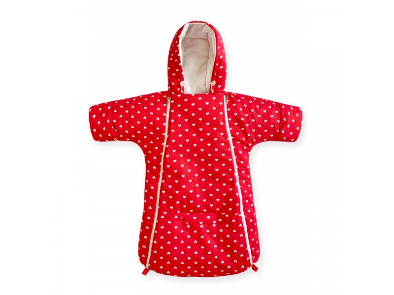 CherryMom Конверт-комбинезон CherryMom, Little Heart демисезонный красный