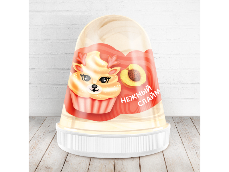 

Слайм KiKi Fluffy Монстер слайм, 100 г Персик
