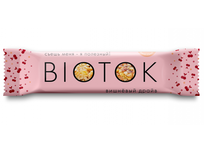 

Батончик мюсли Biotok Вишнёвый драйв 30 г