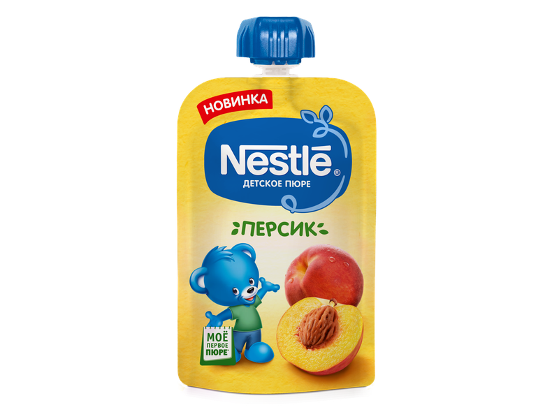 

Пюре Nestle Персик 90 г пауч
