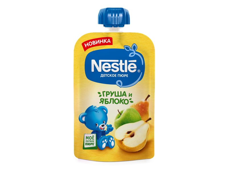 

Пюре Nestle Груша, яблоко 90 г пауч