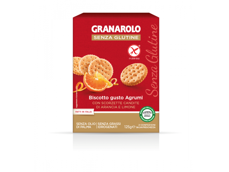 

Печенье Granarolo Biscotto gusto Agrumi с цитрусовыми 125 г