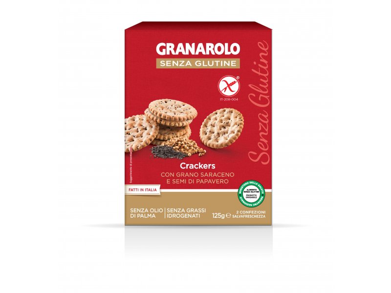 

Крекеры Granarolo Crackers из гречневой муки с маком 125 г