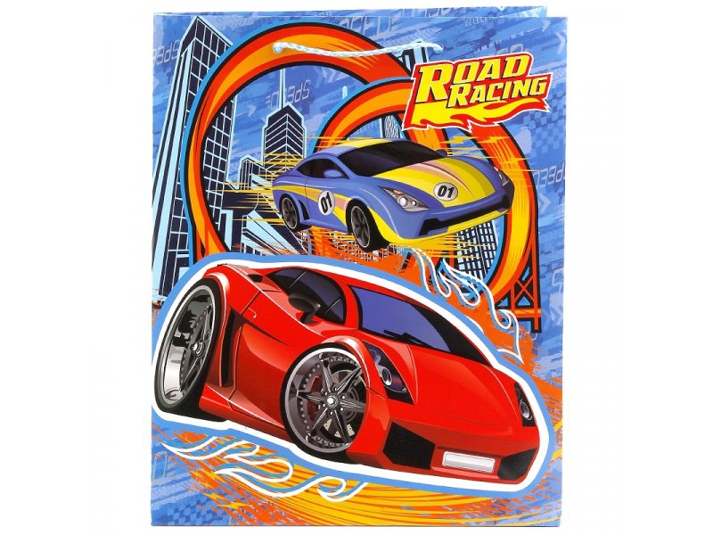 

Пакет подарочный Играем вместе, Road Racing 26*32*14 см