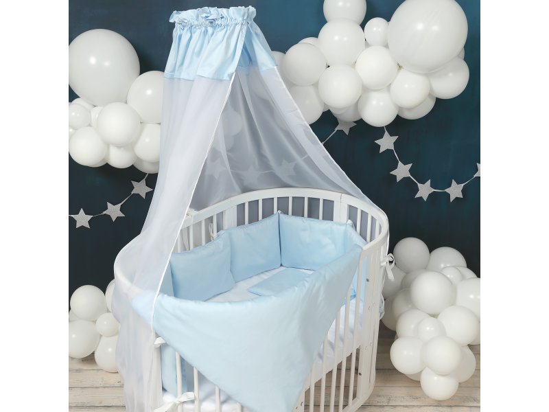 Happy Family Studio Комплект в кроватку Happy Family для новорождённого Базовый (круг/овал) голубой туфли happy family happy family ha016amuqn37