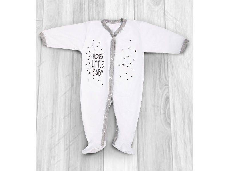 AmaroBaby Комбинезон-слип AmaroBaby Honey Little Baby белый, 62