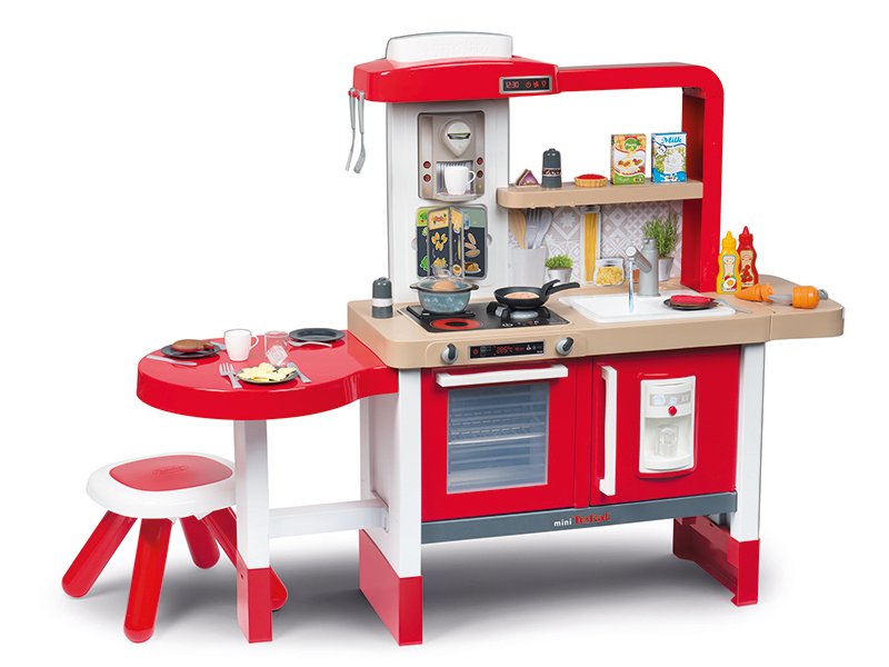 Smoby Игрушка Smoby Кухня детская Растущая пузырьки табурет Tefal Evolutive 43 аксессуара