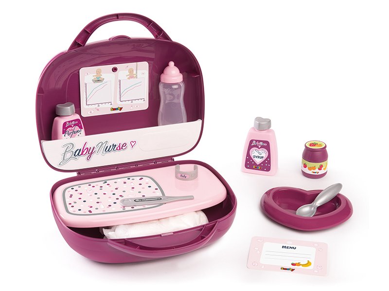Smoby Набор игровой Smoby Няни в чемоданчике Baby Nurse 12 аксессуаров