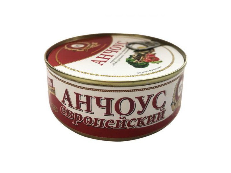 Пролив Анчоус европейский Пролив неразделанный обжаренный в томатном соусе ГОСТ 240 г